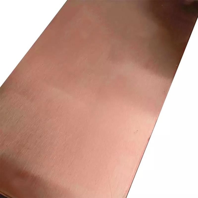 99.9% 2mm 3mm 4mm Copper Sheet Plate Vibration Finish